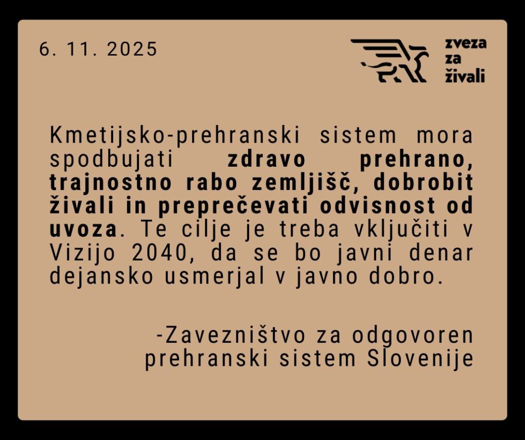 Javni denar za javno dobro: za odgovoren in odporen kmetijsko-prehranski sistem